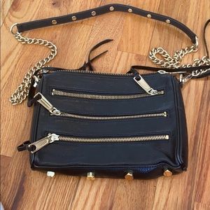Black leather Rebecca Minkoff crossbody